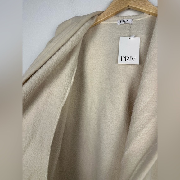 Priv CloudNine Fleece Hooded Cozy Lounge Cardigan Coatigan Women’s Sz XS NWT - Picture 8 of 10